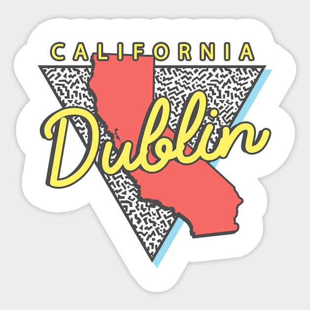 Dublin California Triangle Sticker by manifest